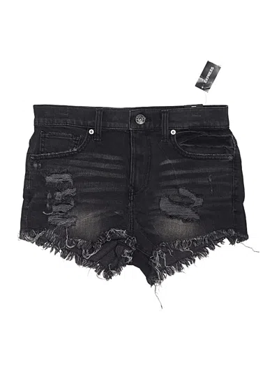 Pre-owned Express Jeans Denim Shorts In Black