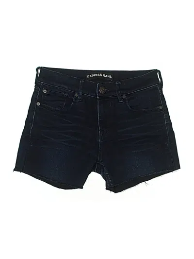Pre-owned Express Jeans Denim Shorts In Blue