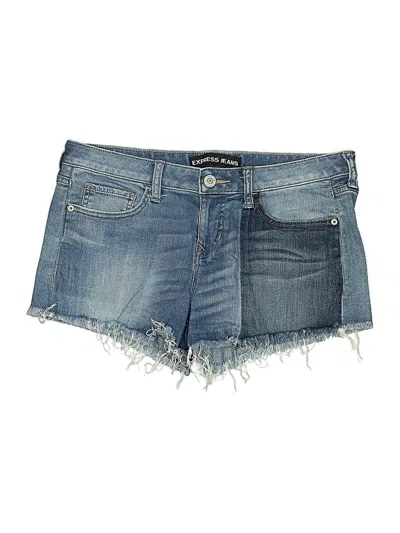 Pre-owned Express Jeans Denim Shorts In Blue