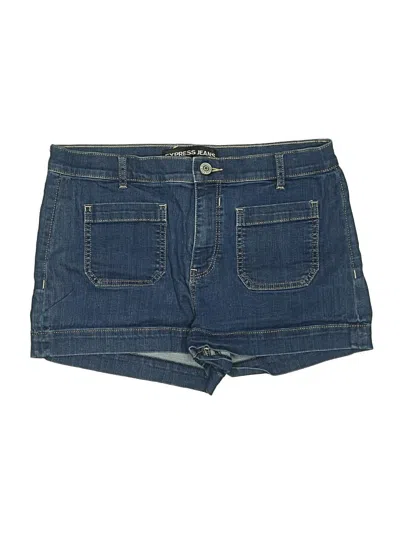 Pre-owned Express Jeans Denim Shorts In Blue