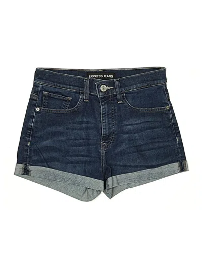 Pre-owned Express Jeans Denim Shorts In Blue