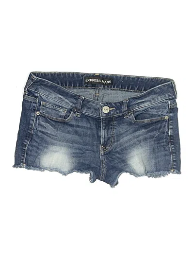 Pre-owned Express Jeans Denim Shorts In Blue