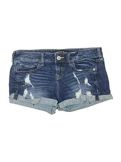 Pre-owned Express Jeans Denim Shorts In Blue