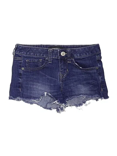 Pre-owned Express Jeans Denim Shorts In Blue
