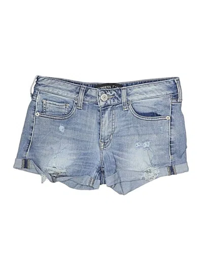 Pre-owned Express Jeans Denim Shorts In Blue