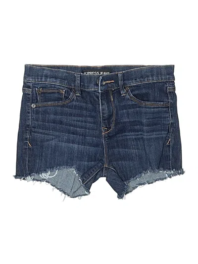 Pre-owned Express Jeans Denim Shorts In Blue