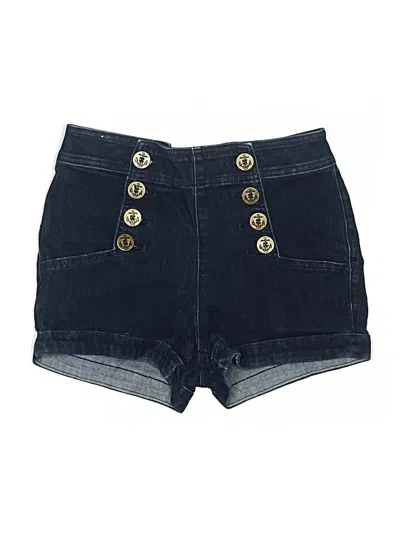 Pre-owned Express Jeans Denim Shorts In Blue
