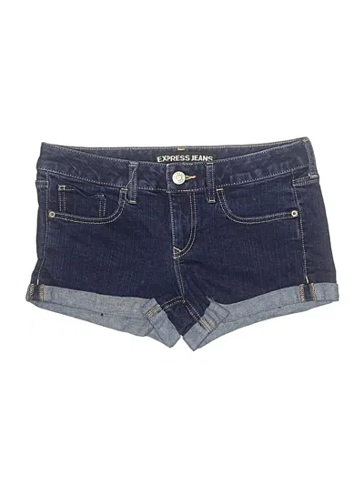 Pre-owned Express Jeans Denim Shorts In Blue