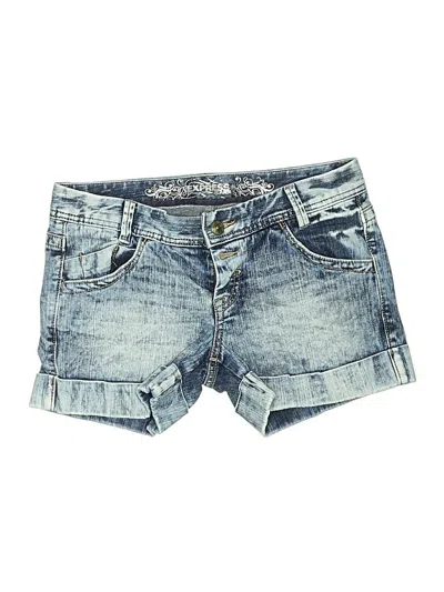 Pre-owned Express Jeans Denim Shorts In Blue