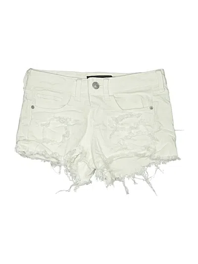 Pre-owned Express Jeans Denim Shorts In White