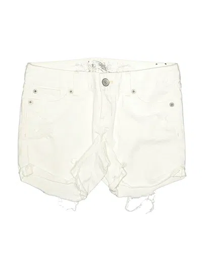 Pre-owned Express Jeans Denim Shorts In White