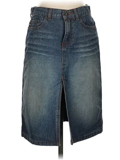 Pre-owned Express Jeans Denim Skirt In Blue
