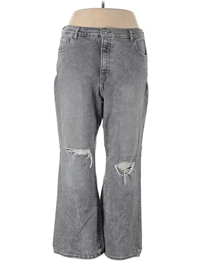 Pre-owned Express Jeans In Gray