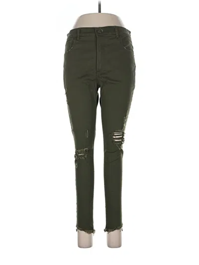 Pre-owned Express Jeans In Green