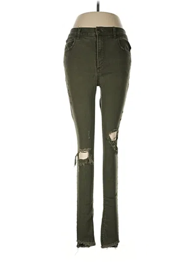 Pre-owned Express Jeans In Green