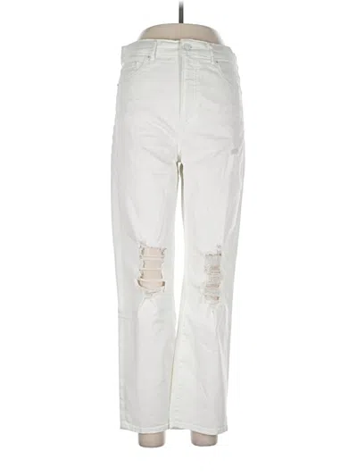 Pre-owned Express Jeans In Ivory