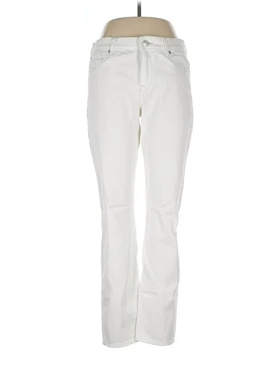 Pre-owned Express Jeans In Ivory