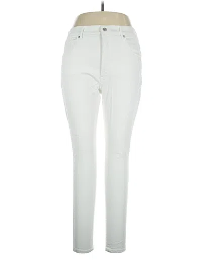 Pre-owned Express Jeans In Ivory