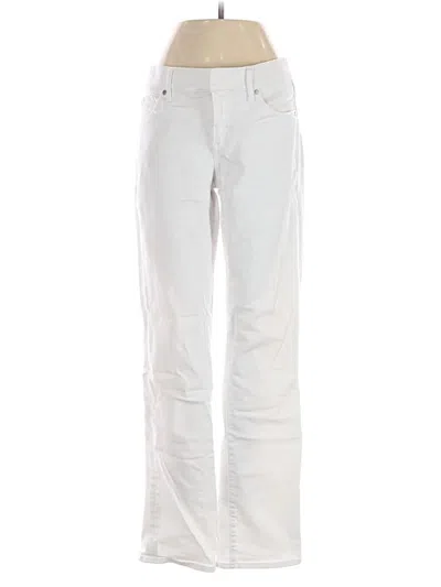 Pre-owned Express Jeans In Ivory