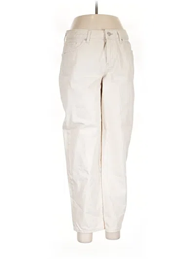Pre-owned Express Jeans In Ivory