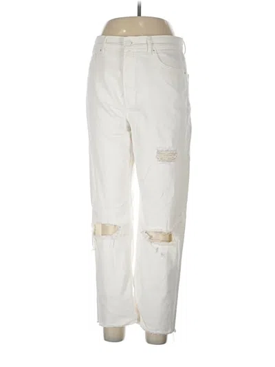 Pre-owned Express Jeans In Ivory