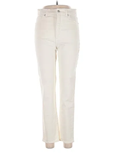 Pre-owned Express Jeans In Ivory