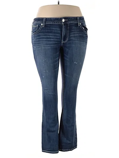 Pre-owned Express Jeans Jeans In Blue