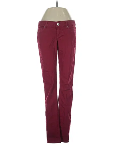 Pre-owned Express Jeans Jeans In Burgundy