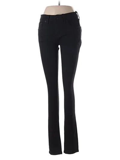 Pre-owned Express Jeans Jeggings In Black