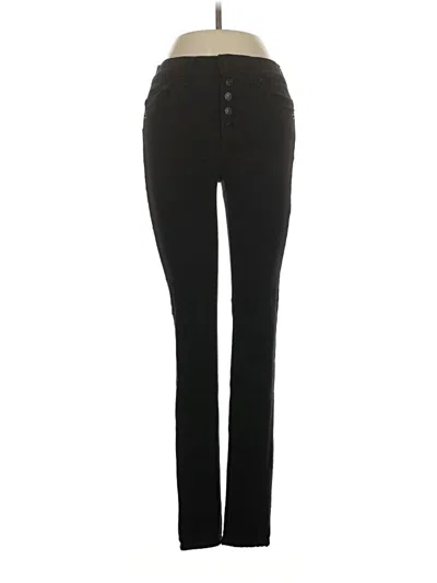 Pre-owned Express Jeans Jeggings In Black