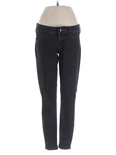 Pre-owned Express Jeans Jeggings In Black