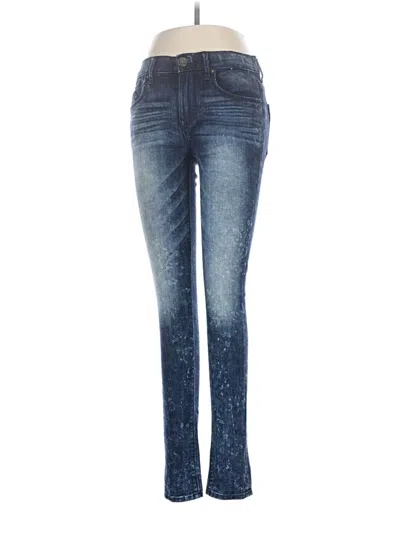 Pre-owned Express Jeans Jeggings In Blue