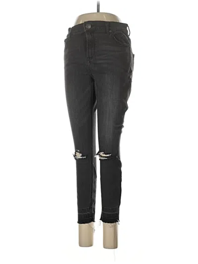 Pre-owned Express Jeans Jeggings In Gray