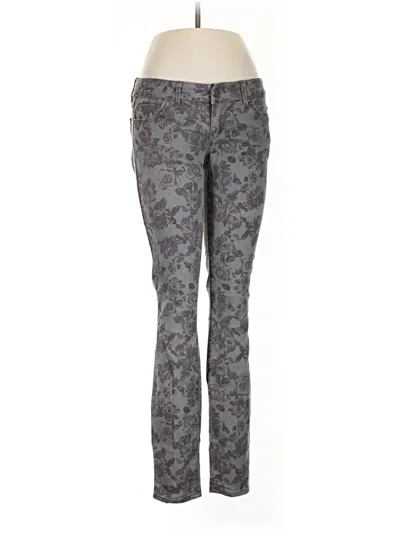 Pre-owned Express Jeans Jeggings In Gray