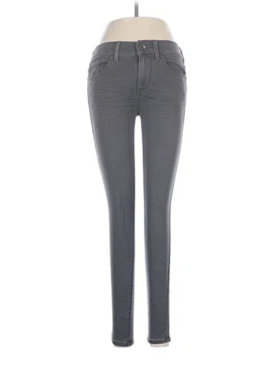 Pre-owned Express Jeans Jeggings In Gray