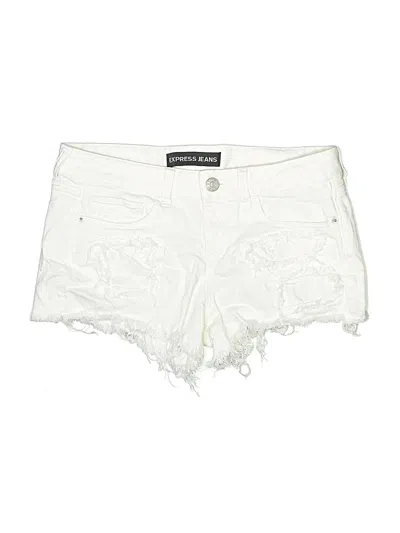Pre-owned Express Jeans Shorts In White