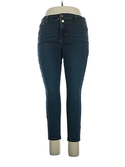Pre-owned Express Jeggings In Blue