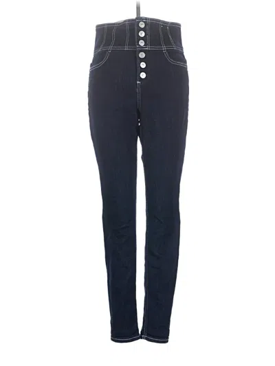 Pre-owned Express Jeggings In Blue