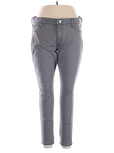 Pre-owned Express Jeggings In Gray
