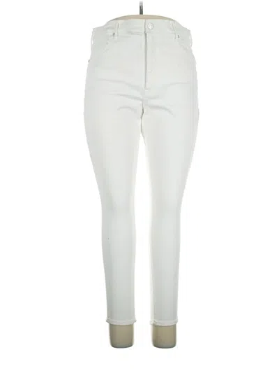 Pre-owned Express Jeggings In Ivory