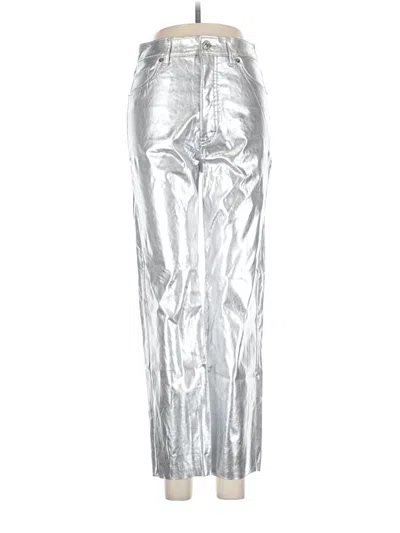 Pre-owned Express Jeggings In Silver