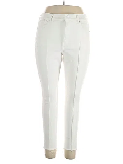 Pre-owned Express Jeggings In White