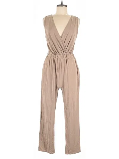 Pre-owned Express Jumpsuit In Brown