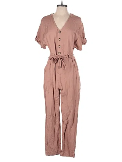 Pre-owned Express Jumpsuit In Brown