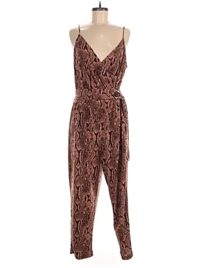 Pre-owned Express Jumpsuit In Brown