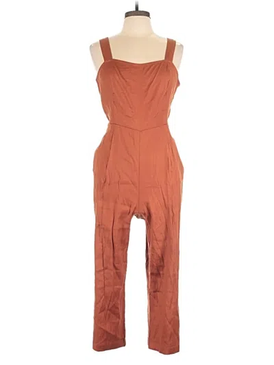 Pre-owned Express Jumpsuit In Brown