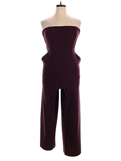Pre-owned Express Jumpsuit In Burgundy