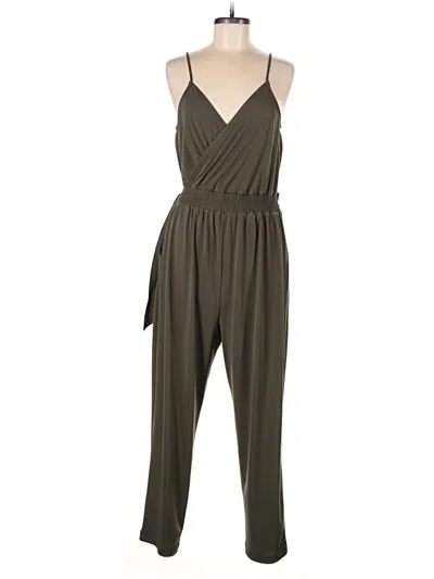 Pre-owned Express Jumpsuit In Green