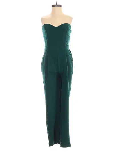 Pre-owned Express Jumpsuit In Green