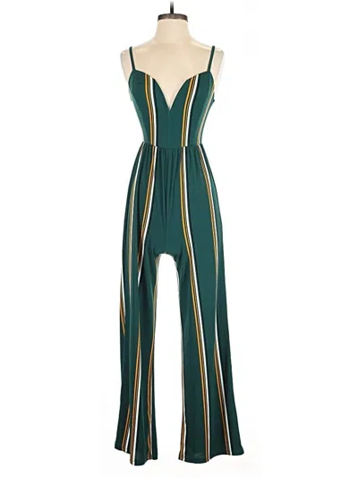 Pre-owned Express Jumpsuit In Green
